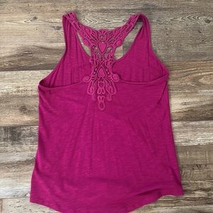 Express Lace Back Tank Top.
